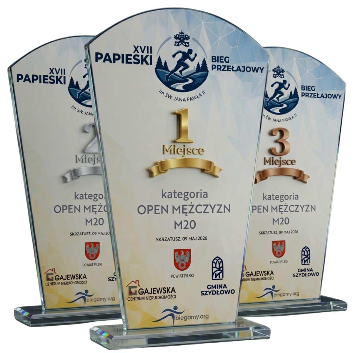 Zestaw 3 Statuetek- 1,2,3 miejsce | Komplet nagród na zawody i eventy - zdjęcie 1