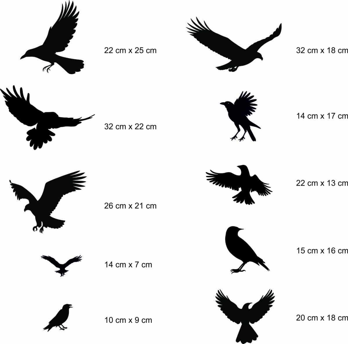 Profesjonale Naklejki na szyby, okna odstraszające Ptaki | Odstraszacz Kruków i Gołębi 14szt 51200 - zdjęcie 3