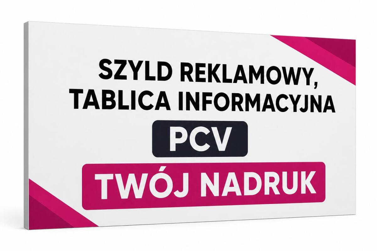 Tablica reklamowa z logo | PCV | Szyld firmowy z nadrukiem