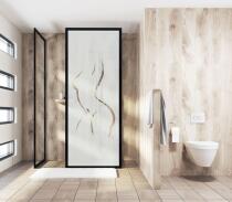 Naklejka na drzwi prysznicowe naklejka na szybę prysznicową z folii mrożonej 63713 - miniaturka 1