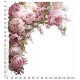 Elegancka Naklejka ścienna - Różowe Piwonie | Romantyczna Dekoracja do sypialni- girlanda T82466 - miniaturka 2