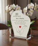 Personalizowany Prezent na rocznicę ślubu- Statuetka z dedykacją na Jubileusz małżeństwa 82383 - miniaturka 3