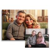 Obraz z Własnego Zdjęcia na 30 Rocznicę Ślubu | Prezent na Perłowe Gody 82459-30 - miniaturka 1