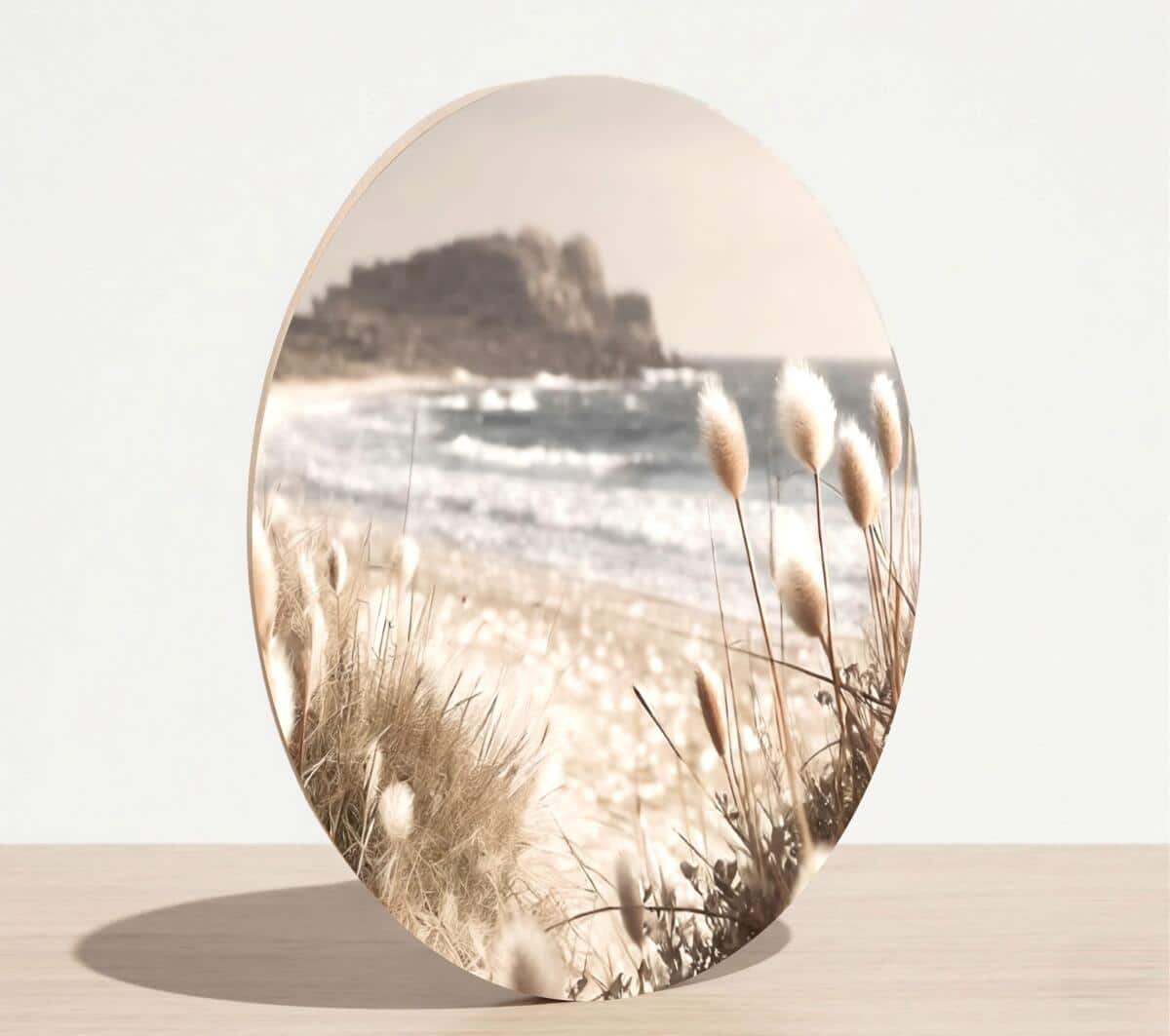 Dekoracyjne koło na ścianę – Plaża i morze | Okrągły Obraz na ścianę boho coastal 82421 - zdjęcie 7