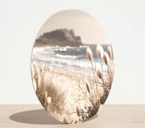 Dekoracyjne koło na ścianę – Plaża i morze | Okrągły Obraz na ścianę boho coastal 82421 - miniaturka 7