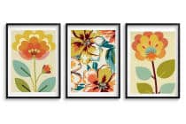 Kolorowe Plakaty Roślinne | Modna dekoracja do salonu w stylu Retro, Vintage 42249 - miniaturka 11