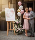 Tablica Powitalna na Rocznicę Ślubu | Plakat na przywitanie gości 82389 - miniaturka 5