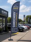 Flaga reklamowa WINDER 290 cm - MASZT Flagowy typu FLYING BANNER z własnym nadrukiem | Projekt GRATIS - miniaturka 4