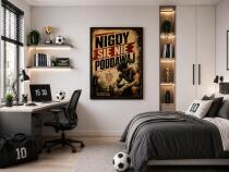 Plakat motywacyjny- Nigdy Się Nie Poddawaj | Dekoracja w stylu retro 76004 - miniaturka 5