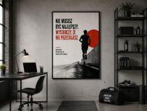 Industrialny plakat z napisem motywacyjnym – dekoracja dla sportowca | Obraz z cytatem 76009 - miniaturka 6