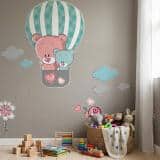 Naklejka ścienna dla dzieci - balony, misie 1410 - miniaturka 4