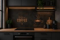 Dekoracyjny panel kuchenny- Kawa Coffee | Elegancki Lacobel do kuchni, kawiarni 76011 - miniaturka 2