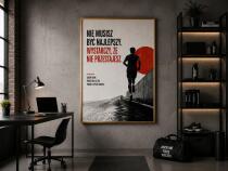 Industrialny plakat z napisem motywacyjnym – dekoracja dla sportowca | Obraz z cytatem 76009 - miniaturka 3