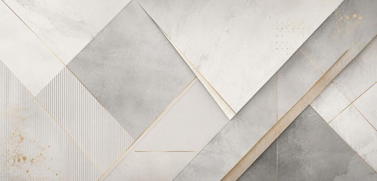 Panel nad blat kuchenny Glamour– Geometryczne wzory, marmur, złote akcenty 76033 - zdjęcie 3