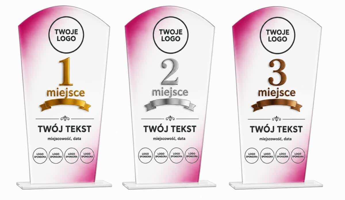 Statuetki 1 2 3 miejsce – zestaw 3 nagród | Puchary, Trofea na Zawody sportowe, Konkursy, Eventy - zdjęcie 5
