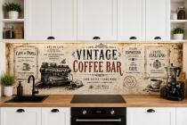 Dekoracyjny Panel ścienny do kuchni w stylu retro- Vintage Coffee Bar 76016 - miniaturka 1