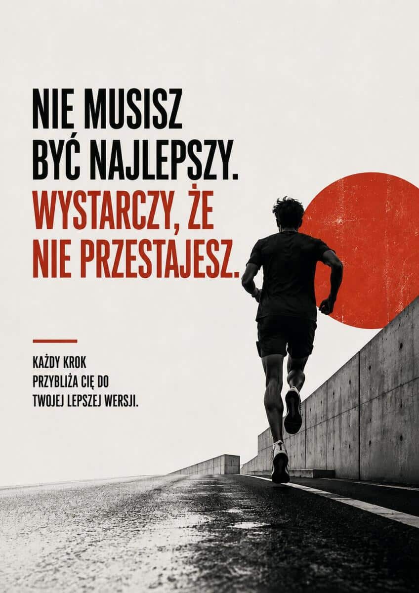 Industrialny plakat z napisem motywacyjnym – dekoracja dla sportowca | Obraz z cytatem 76009 - zdjęcie 7