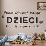 476 Dekoracja na ścianę z napisem  Dzieci tworzą wspomnienia - miniaturka 3