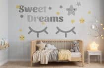 Naklejka ścienna dla dzieci - gwiazdki, oczy Sweet Dreams 7011 - miniaturka 3
