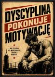 Motywacyjny Plakat Retro- dyscyplina pokonuje motywację | Dekoracja do siłowni, sypialni Loft 76006 - miniaturka 1