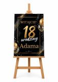 Plakat, Tablica Powitalna na 18 urodziny | Dekoracja na osiemnastkę 31003 - miniaturka 3