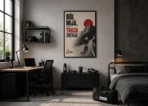 Obraz sportowy z motywacyjnym cytatem | Motywacyjny Plakat z kolarzem 76007 - miniaturka 5