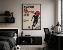 Motywacyjny Plakat z piłkarzem i cytatem | Sportowa dekoracja ścienna- Piłka Nożna, futbol 76008 - miniaturka 6