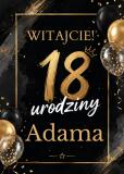 Plakat, Tablica Powitalna na 18 urodziny | Dekoracja na osiemnastkę 31003 - miniaturka 4