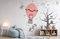 Naklejka ścienna dla dzieci- drzewka, balony 1442 - miniaturka 5
