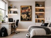 Plakat motywacyjny- Nigdy Się Nie Poddawaj | Dekoracja w stylu retro 76004 - miniaturka 2