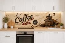 Panel Kuchenny w stylu Retro- Coffee | Dekoracja do kuchni, kawiarni 76027 - miniaturka 1