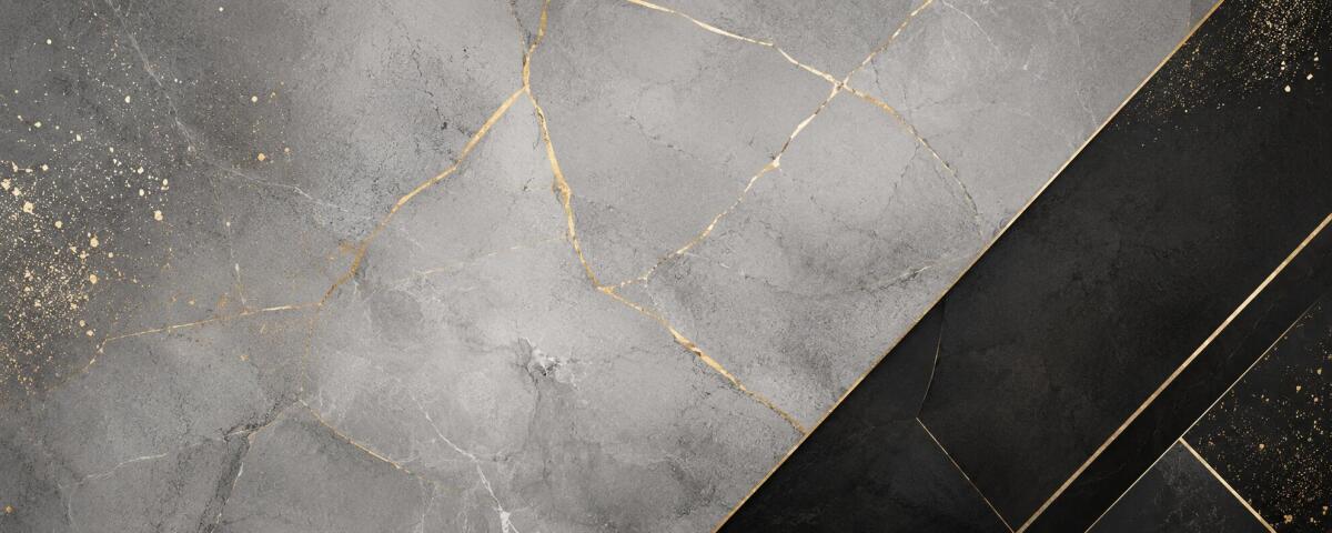 Panel Kuchenny Modern- Szary Marmur i złoto | Elegancki Panel między szafki do kuchni Glamour 76032 - zdjęcie 3