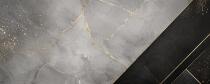 Panel Kuchenny Modern- Szary Marmur i złoto | Elegancki Panel między szafki do kuchni Glamour 76032 - miniaturka 3