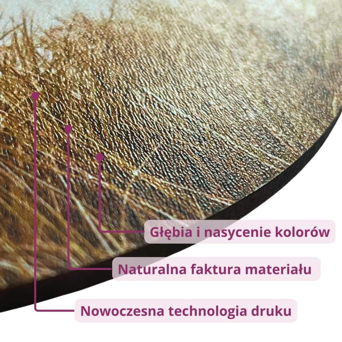 Owalne Obrazy na ścianę- Łódka na jeziorze | Klimatyczna dekoracja boho 82400 - zdjęcie 8