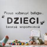 476 Dekoracja na ścianę z napisem  Dzieci tworzą wspomnienia - miniaturka 2
