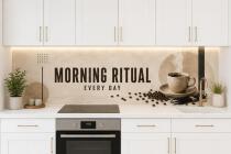 Beżowy Panel nad blat kuchenny- Morning Ritual, Filiżanka Kawy 76029 - miniaturka 1