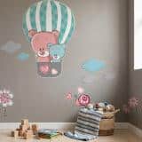 Naklejka ścienna dla dzieci - balony, misie 1410 - miniaturka 3