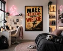 Obraz motywacyjny do siłowni | Plakat sportowy- Małe rzeczy tworzą wielkie 76003 - miniaturka 2