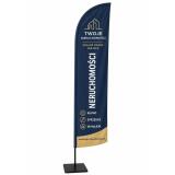 Flaga reklamowa WINDER 290 cm - MASZT Flagowy typu FLYING BANNER z własnym nadrukiem | Projekt GRATIS - miniaturka 3