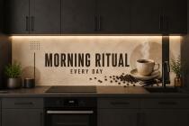 Beżowy Panel nad blat kuchenny- Morning Ritual, Filiżanka Kawy 76029 - miniaturka 2