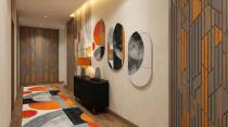 Tryptyk Elipsy w Stylu Retro, Bauhaus- Abstrakcja, Koła | Dekoracja do biura, gabinetu 42233 - miniaturka 3