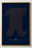Plakat Matematyczny- Złota Liczba Pi π | Obraz Naukowy do biura, gabinetu, pokoju ucznia 70134 - miniaturka 1