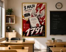 Plakat Patriotyczny- Konstytucja 3 Maja | Obraz edukacyjny do klasy historycznej 70137 - miniaturka 4