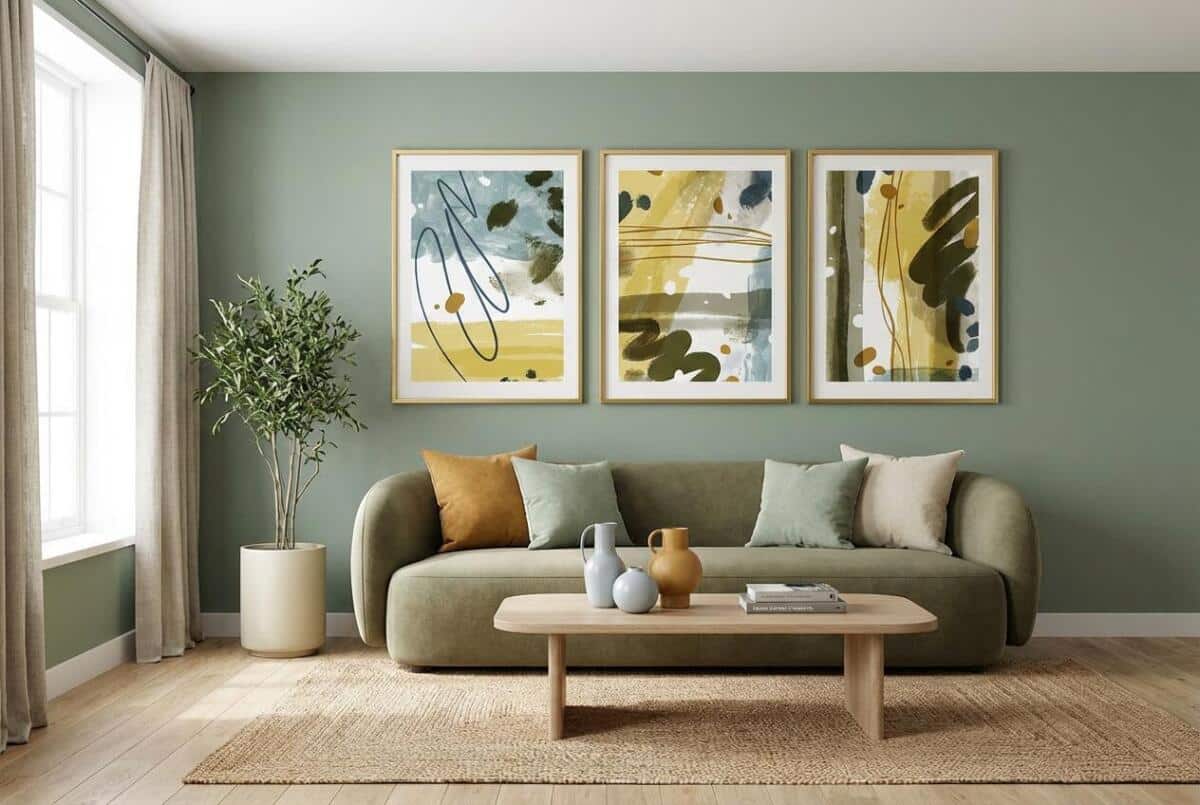 Plakaty Artystyczne w Stylu Modern Organic | Abstrakcyjne Obrazy do salonu 42263 - zdjęcie 5