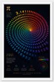 Plakat Naukowy Matematyka – Kolorowa Spirala Liczba Pi π | Plakat do biura, pokoju młodzieżowego 70131 - miniaturka 3