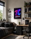 Plakat Matematyczny- Neonowa Liczba Pi π | Obraz Geek Style 70133 - miniaturka 2