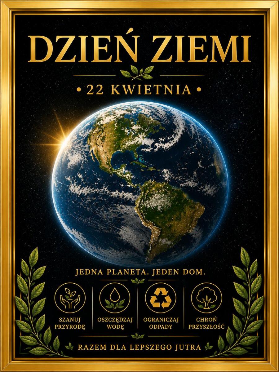 Nowoczesny Plakat Ekologiczny- Dzień Ziemi | Dekoracja do szkoły, biura 70136