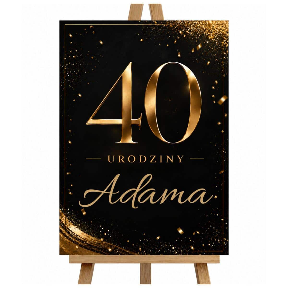 Elegancka Tablica Powitalna na 40 urodziny | Dekoracja na czterdziestkę Glamour 31077