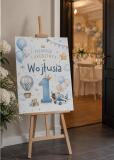 Dekoracja na Pierwsze Urodziny Chłopca – Tablica Powitalna z Imieniem 31038 - miniaturka 3