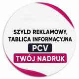 Tablica reklamowa z logo | PCV | Okrągły Szyld firmowy z nadrukiem - miniaturka 1